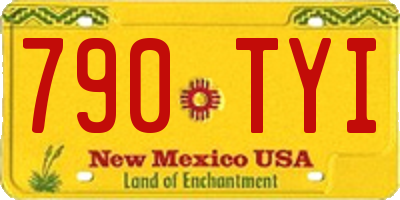 NM license plate 790TYI