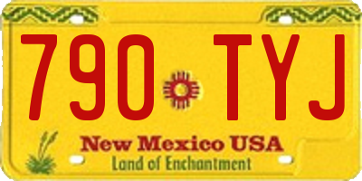 NM license plate 790TYJ