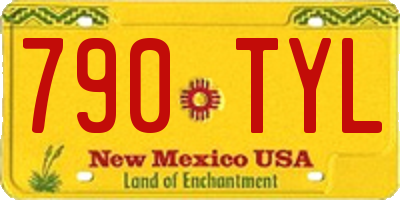 NM license plate 790TYL