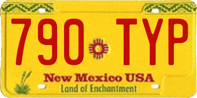 NM license plate 790TYP