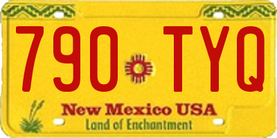 NM license plate 790TYQ