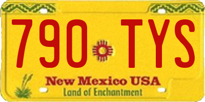 NM license plate 790TYS