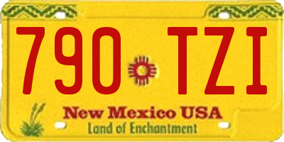 NM license plate 790TZI