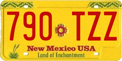 NM license plate 790TZZ