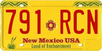 NM license plate 791RCN