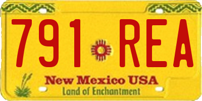 NM license plate 791REA