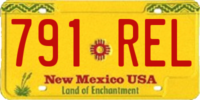 NM license plate 791REL