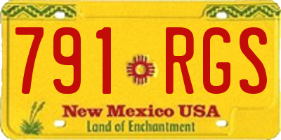 NM license plate 791RGS