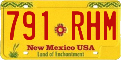 NM license plate 791RHM