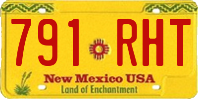 NM license plate 791RHT