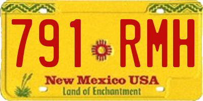 NM license plate 791RMH