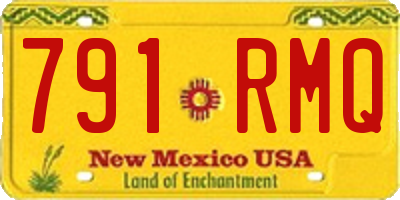 NM license plate 791RMQ