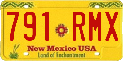NM license plate 791RMX