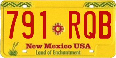 NM license plate 791RQB