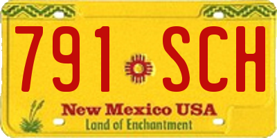 NM license plate 791SCH