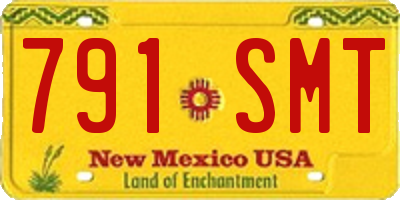 NM license plate 791SMT
