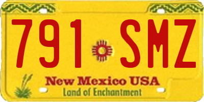 NM license plate 791SMZ