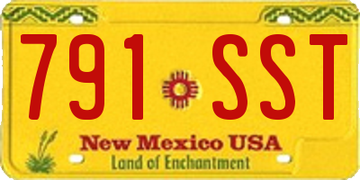 NM license plate 791SST
