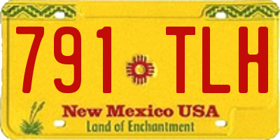 NM license plate 791TLH