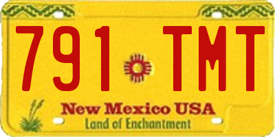 NM license plate 791TMT