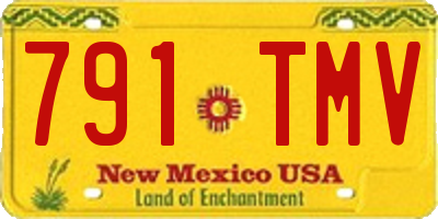 NM license plate 791TMV