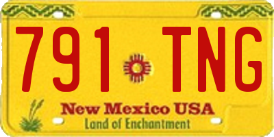 NM license plate 791TNG