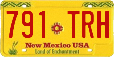 NM license plate 791TRH