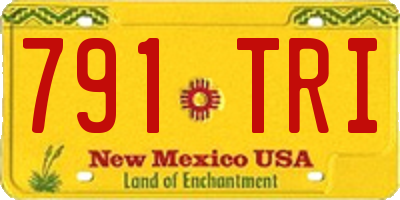 NM license plate 791TRI