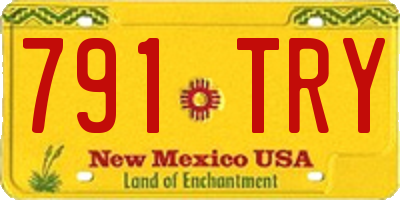 NM license plate 791TRY