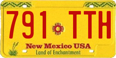 NM license plate 791TTH
