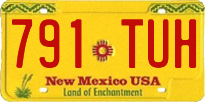 NM license plate 791TUH
