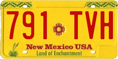 NM license plate 791TVH