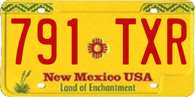 NM license plate 791TXR