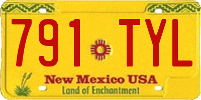NM license plate 791TYL