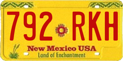 NM license plate 792RKH