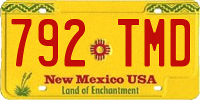 NM license plate 792TMD