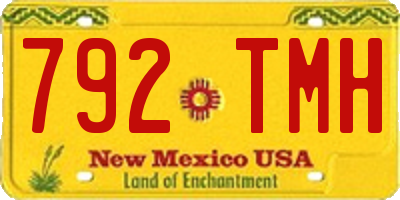 NM license plate 792TMH