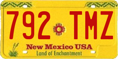 NM license plate 792TMZ