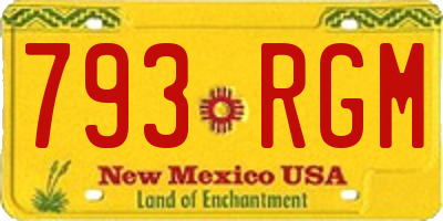 NM license plate 793RGM