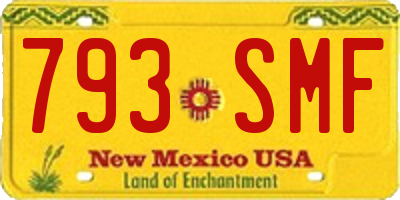 NM license plate 793SMF