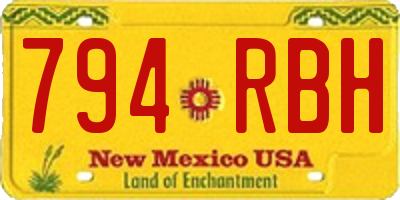 NM license plate 794RBH