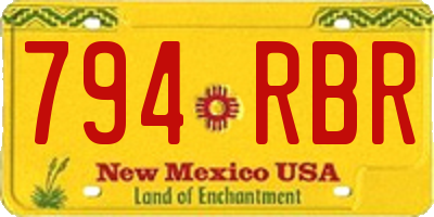 NM license plate 794RBR