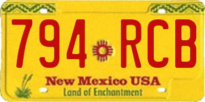NM license plate 794RCB