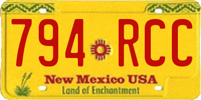 NM license plate 794RCC