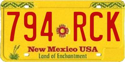 NM license plate 794RCK