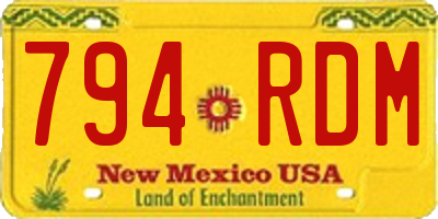 NM license plate 794RDM