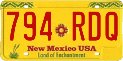 NM license plate 794RDQ