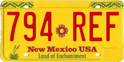 NM license plate 794REF