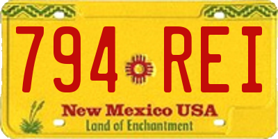 NM license plate 794REI