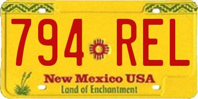 NM license plate 794REL